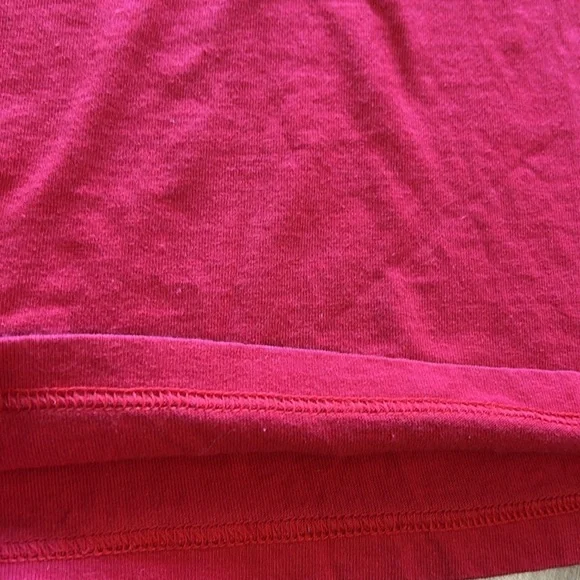 Vintage 90s Paris Eiffel Tower Red France Embroidered 100% Cotton T Shirt Large - Picture 5 of 7